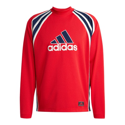 阿迪达斯三叶草复古宽松长袖T恤