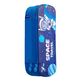 晨光文具笔袋男孩大容量pu双层加厚防水耐脏文具盒男生中小学生用学习铅笔收纳盒耐用可爱多功能简约ins笔盒