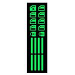 汽车窗升降开关贴车内功能按键开关按钮荧光车贴防水耐磨夜光贴纸