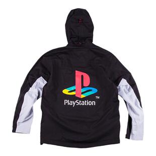 吉考斯工业×PlayStation 合作款拼色户外防风透气防水连帽冲锋衣