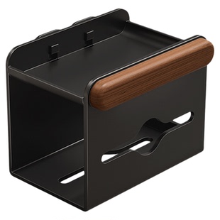 卫生间卷纸器洗手间纸巾盒厕所壁挂抽卷纸墙上收纳原木浴室置物架