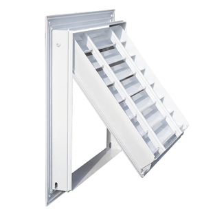 铝合金中央空调出风口家用排风检修口防雨百叶窗散流器门铰式定制