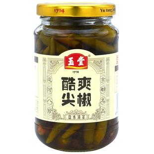 玉堂酱园酱菜酷爽尖椒310g腌尖椒济宁特产咸菜下饭菜瓶装开胃小菜