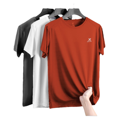 速干冰丝运动T恤透气短袖男