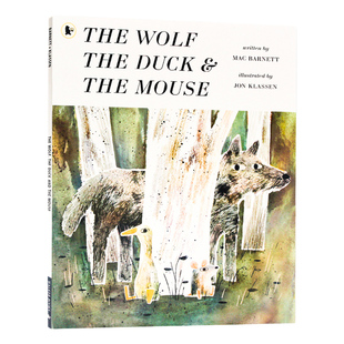 野狼的肚子我的家 英文原版 The Wolf, the Duck and the Mouse 获奖绘本 幽默趣味故事图画书 Mac Barnett Jon Klassen 名家绘本