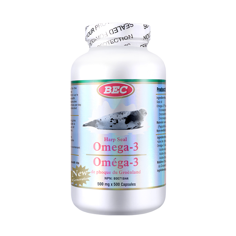 BEC海豹油软胶囊Omega-3欧米伽中老年心脑营养保健品非深海鱼油
