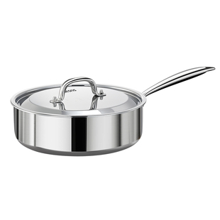 铿锵加深平底锅316L不锈钢煎锅家用无涂层不粘锅电磁炉烙饼煎炒锅