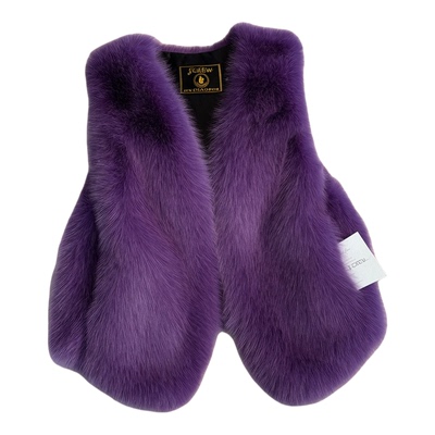 小香风仿狐狸毛短款皮草马甲女外穿显瘦坎肩黑色无袖外套时尚显瘦