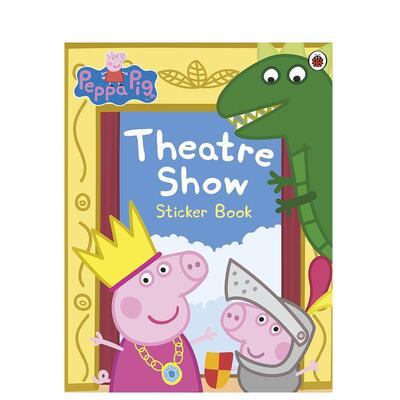 【预售】【小猪佩奇】剧场秀贴纸书英文儿童趣味进口原版书平装【Peppa Pig】 Theatre Show Sticker Book BEN SHE.YI MING著Lady