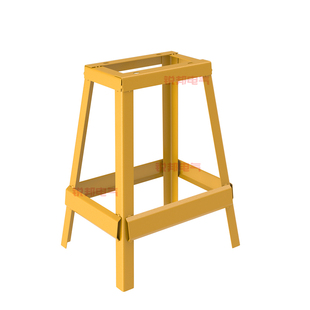 户外黄色工地配电箱脚架二三级标准建筑挂壁防水临时控制架基业箱