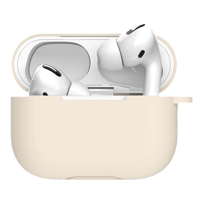 适用airpodspro2保护套苹果airpods3无线蓝牙耳机壳纯色液态硅胶简约ins男女高级一体式不掉盖防摔二三代软