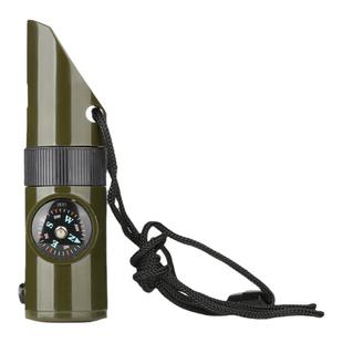 户外七合一多功能求生存口哨子SOS装备全套救援带指南针野外战术