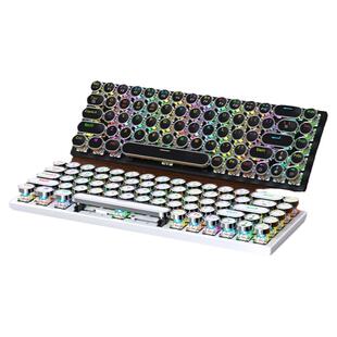 逸祺DK68 mini三模蓝牙无线机械键盘青轴朋克圆帽迷你小型小尺寸