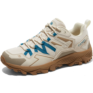 骆驼男鞋2025秋冬新款防滑加绒户外运动鞋男女同款登山徒步鞋45码