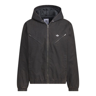 Adidas/阿迪达斯正品三叶草男女休闲连帽运动宽松保暖外套KC2640