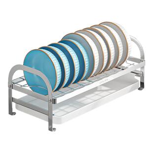 碗架沥水架窄款不锈钢厨房碗碟置物架窗台碗筷收纳架橱柜内分层架