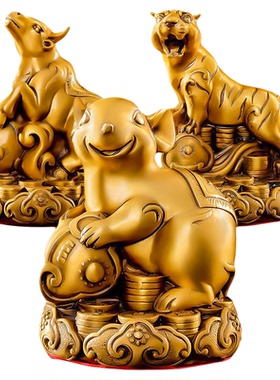 黄铜十二生肖摆件全套