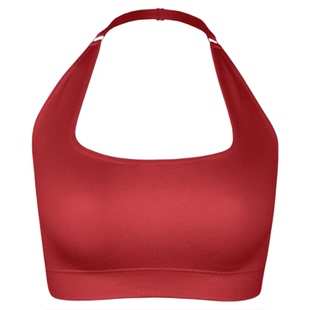 FRESOUGHT运动内衣挂脖文胸女美背健身衣大露背跑步瑜伽背心欧美