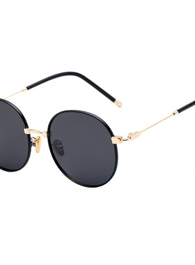 凯朵圆形复古风偏光太阳镜高级感