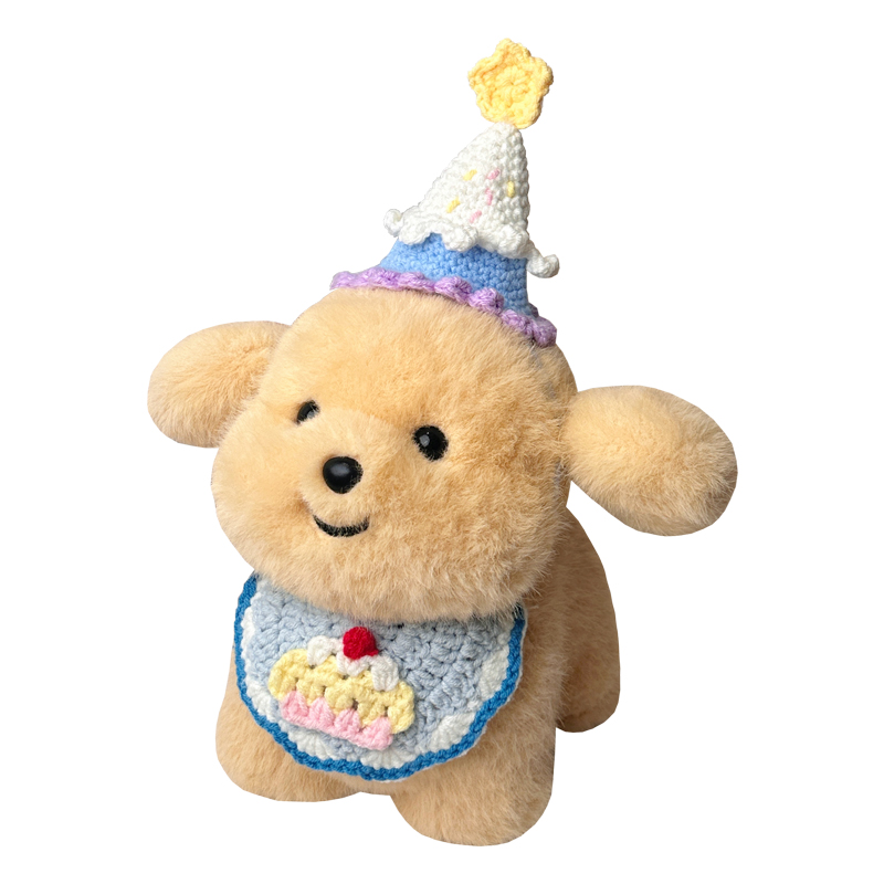 可爱金毛小狗玩偶公仔女生睡觉抱枕毛绒玩具安抚娃娃送男友日礼物