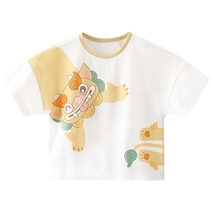宝宝T恤夏季短袖体恤男童休闲装夏装女童单件上衣中国风婴儿衣服