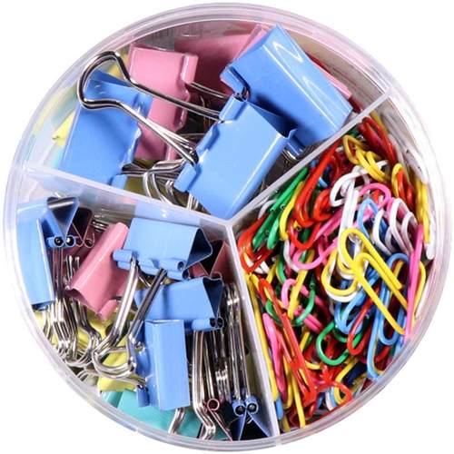 晨光长尾夹混合装大号夹子文具小号多功能书夹子试卷夹燕尾夹凤尾夹文件夹子整理夹固定票夹办公用品铁夹子