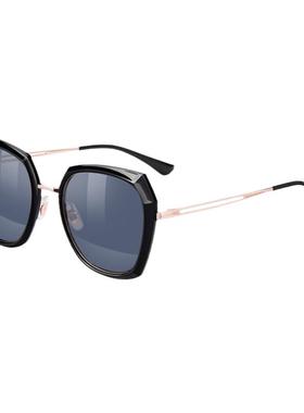 海伦凯勒新款百搭几何大框墨镜