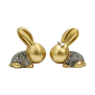 轻奢兔子摆件高档家居装饰品