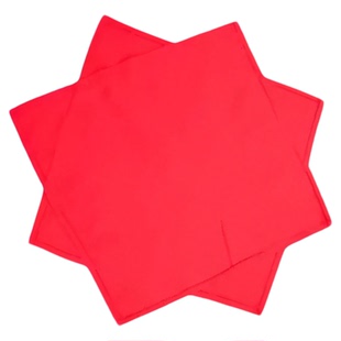 大花轿手绢花舞蹈专用大红色绵绸八角巾手帕新年跳舞台表演出道具