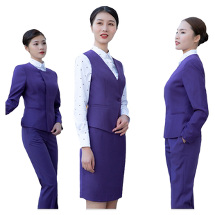 厦航空姐制服职业套装女高端会所美容师养生馆商场珠宝店工作服