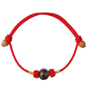 宇宙天狼星陨石手串幸运本命红绳手链女男桃木手工编织玄学小手绳