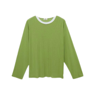 IMMI设计师品牌女士针织简约圆领宽松长袖T恤银泰百货300124