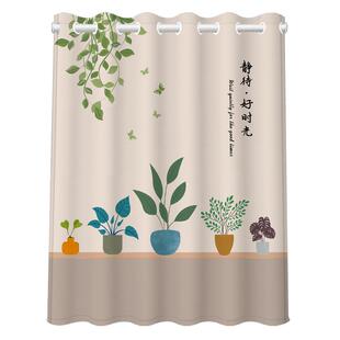 卧室小窗户窗帘遮光2026新款免打孔安装欧式简易出租屋宿舍遮阳帘