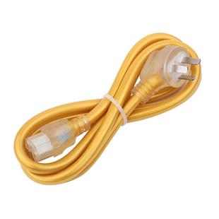 电饭锅线三孔电源线凹槽品字尾插头电脑显示屏豆浆机电水壶灰色线