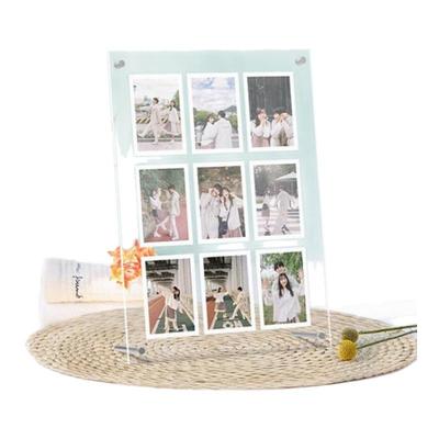 亚克力透明拍立得相框摆台小卡展示架多张小照片收纳相册集框定制