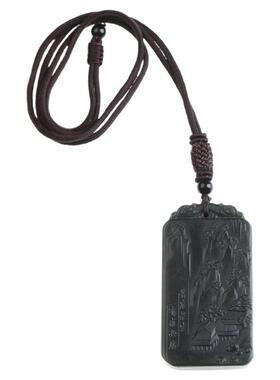 男士黑青玉饰品挂件吊坠