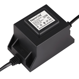 led水底灯 喷泉灯 灯带变压器220v转12v 24v户外100w防水电源IP68