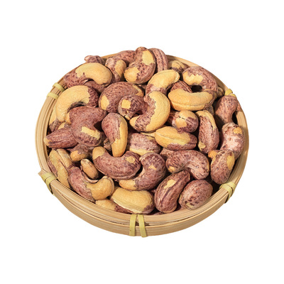 2025新货紫皮腰果越南特产紫衣盐焗大腰果仁熟干果坚果官方旗舰店