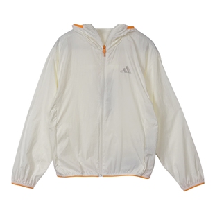 adidas阿迪达斯薄外套2026新款夏男大童运动休闲梭织夹克 KG7843