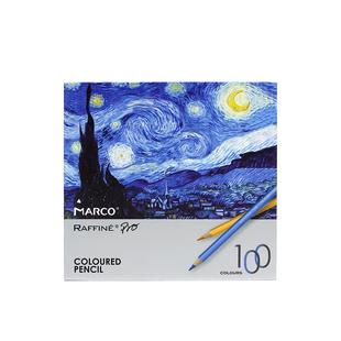 MARCO马可拉菲尼Pro彩铅升级版100色彩色铅笔48色7100油性专业儿童36色学生用72色美术生手绘画画专用笔套装