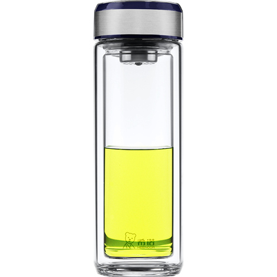 高档泡茶车载隔热双层玻璃杯抗菌