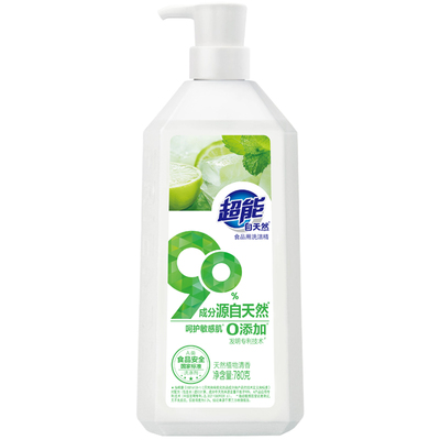 超能自天然洗洁精780g家用食品级