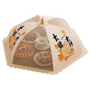 菜罩家用可折叠2024新款饭桌盖菜罩网防苍蝇神器四季通用防尘罩子