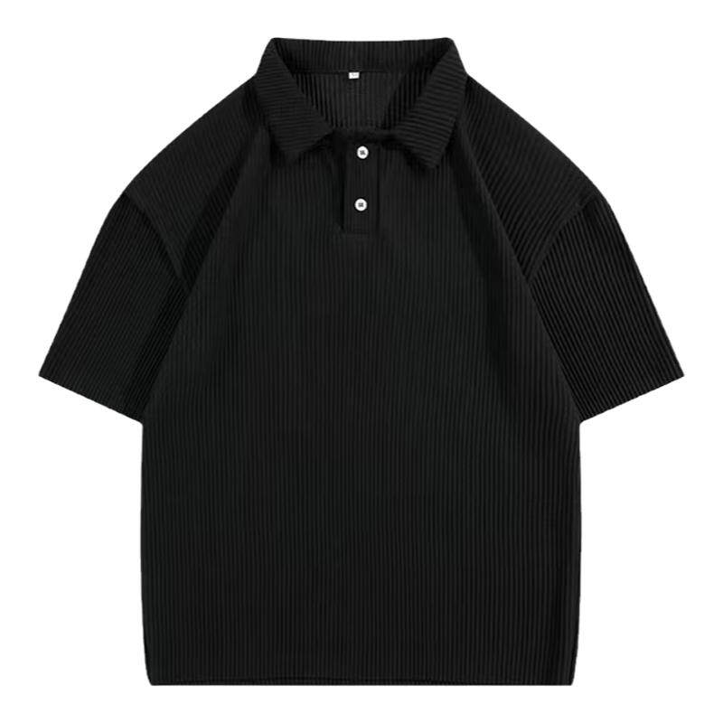 加肥加大款宽松冰丝POLO衫
