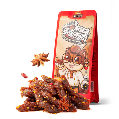 120gx2袋手撕鸭肉三只松鼠