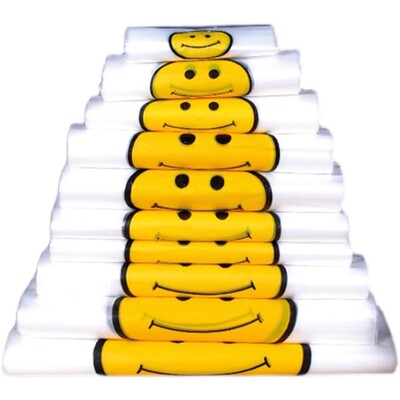笑脸袋塑料袋定制食品透明袋加厚