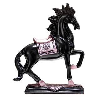 家居马摆件电视柜高级感酒柜博古架书房装饰品马到功成黑马工艺品