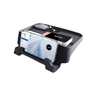 适用特斯拉Model3/Y手机ETC支架托盘焕新3中控储物盒仪表台纸巾盒