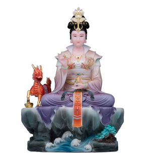 女娲娘娘人王伏羲大帝神农大帝神像汉白玉佛像摆件三皇八卦祖师像