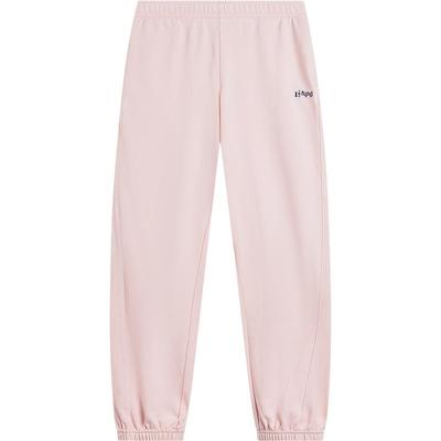 李宁女刺绣官方正品卫裤运动裤